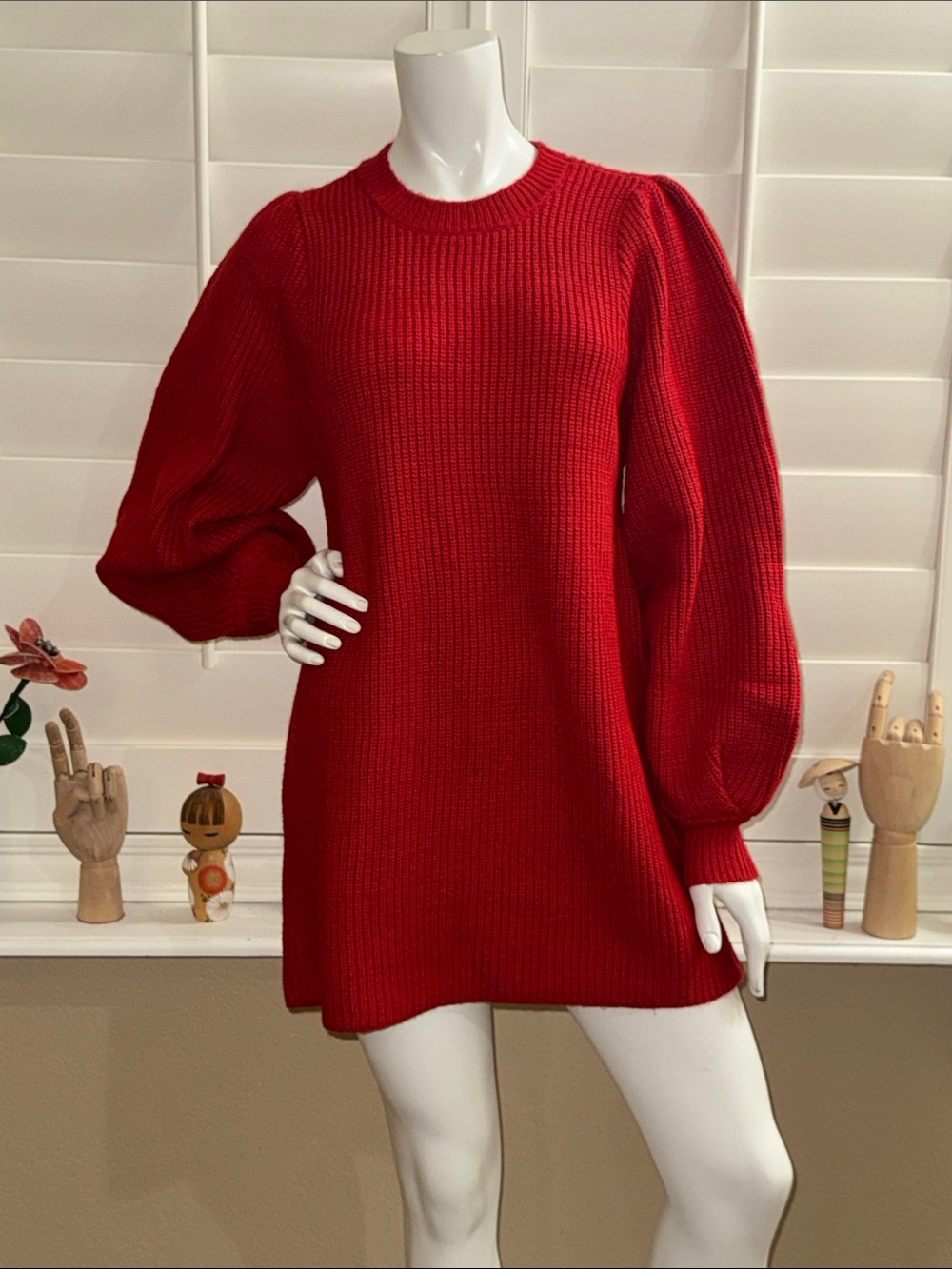 SHOW ME YOUR MUMU Dixon Sweater Dress Red